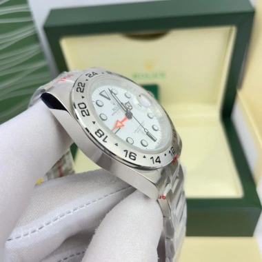 Đồng hồ nam Rolex Explorer II 41mm, dây thép không gỉ - Tặng kèm hộp, 2,450,000₫