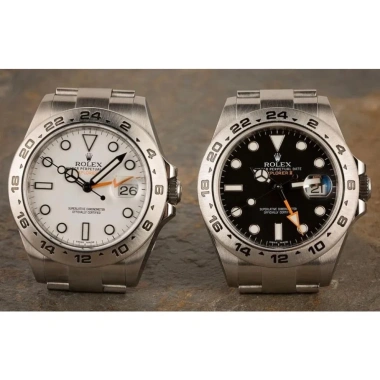 Đồng hồ nam Rolex Explorer II 41mm, dây thép không gỉ - Tặng kèm hộp, 2,450,000₫