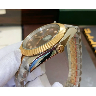 Đồng Hồ Nam RoLex Nâu Demi 36/41mm Máy Cơ Nhật, Tặng Hộp Đẹp, Bảo Hành 2 Năm, 2,550,000 VND 4