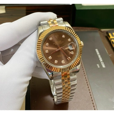 Đồng Hồ Nam RoLex Nâu Demi 36/41mm Máy Cơ Nhật, Tặng Hộp Đẹp, Bảo Hành 2 Năm, 2,550,000 VND 10