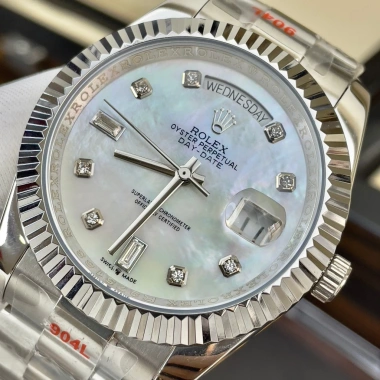 Đồng Hồ Nam RoLex Sapphire RA22 40mm Trắng MOP - Máy Cơ Nhật, Tặng Hộp Đẹp, Giá 2.55 Triệu