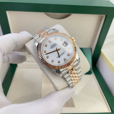 Đồng Hồ Nam RoLex Sapphire RA22A 36-40mm Trắng MOP Máy Cơ Nhật - 2.55tr, Tặng Hộp Đẹp 5