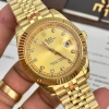 Đồng Hồ Nam RoLex Sapphire RA22A 36/41mm Mặt Vàng Dây Vàng Automatic Nhật Giảm Giá 2