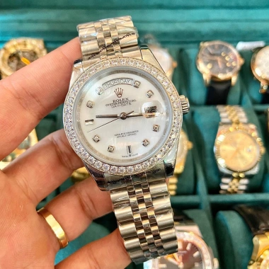 Đồng Hồ Nam RoLex Sapphire RA82 36/40mm Trắng Automatic Nhật, Tặng Hộp Đẹp, 2.55 Triệu