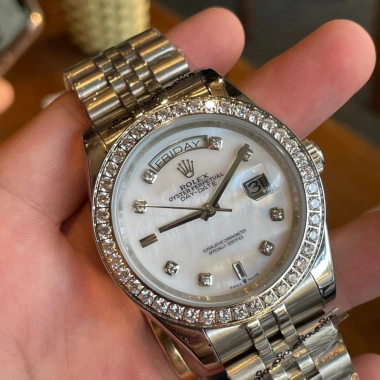 Đồng Hồ Nam RoLex Sapphire RA82 36/40mm Trắng Automatic Nhật, Tặng Hộp Đẹp, 2.55 Triệu
