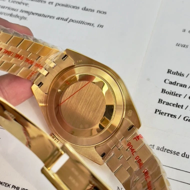 Đồng hồ nam RoLex Sapphire RA82 case đen viền đá, máy cơ Automatic Nhật 2.55 triệu