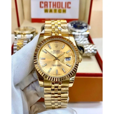 Đồng Hồ Nam RoLex Sapphire RA85 40mm Vàng Nhật Automatic Tặng Hộp Đẹp Giá 2.55 Triệu