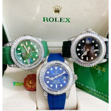 Đồng hồ nam Rolex Submariner 41mm máy cơ Miyota, thép 904L, viền đá CZ - Giá chỉ 2.565.000₫
