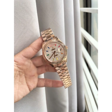 Đồng Hồ Rolex Full Đá Mặt Siêu Hot Máy Cơ Nhật 41mm - Giá Ưu Đãi 3,250,000 VNĐ