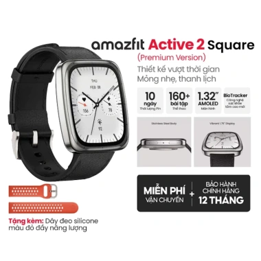 Đồng hồ thông minh Amazfit Active 2 Square Premium AMOLED 1.75 inch - Bảo hành 12 tháng, Đổi 1-1 15 ngày, Giá 2.825.000 VNĐ 10