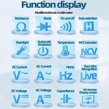 Đồng hồ vạn năng JUIC LCD màn hình màu lớn, kiểm tra điện áp, sạc lại - Giá 599.610 VND