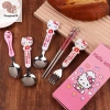 Đũa Thìa Nĩa Thép Không Gỉ Anime - Bộ Đồ Ăn Di Động COD Giá Ưu Đãi 42.300₫