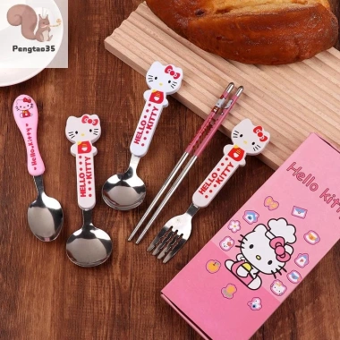 Đũa Thìa Nĩa Thép Không Gỉ Anime - Bộ Đồ Ăn Di Động COD Giá Ưu Đãi 42.300₫