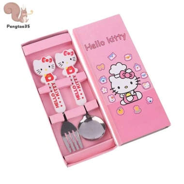 Đũa Thìa Nĩa Thép Không Gỉ Anime - Bộ Đồ Ăn Di Động COD Giá Ưu Đãi 42.300₫