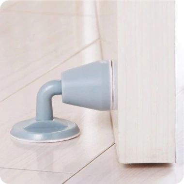 Dụng Cụ Chặn Cửa Silicone Không Khoan Lỗ - Chắn Cửa Dán Sàn An Toàn, Giá 19.000đ