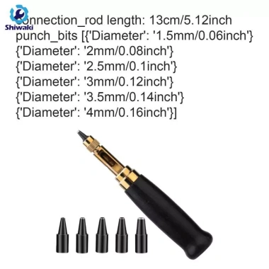 Dụng cụ đục lỗ tự động 6 đầu cắt yên tĩnh, tay cầm gỗ - Thủ công chuyên nghiệp 143k