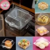 Dụng cụ nướng bánh N2HAO 10/50 cái Vỏ sò nhựa Bento, hộp bánh V2, tiện đóng gói 2