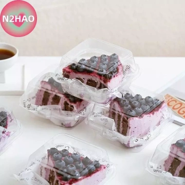 Dụng cụ nướng bánh N2HAO 10/50 cái Vỏ sò nhựa Bento, hộp bánh V2, tiện đóng gói 5