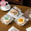 Dụng cụ nướng bánh N2HAO 10/50 cái Vỏ sò nhựa Bento, hộp bánh V2, tiện đóng gói 8