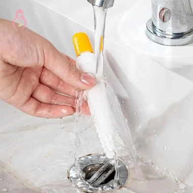Dụng cụ vệ sinh bồn rửa chén nhà bếp - Kẹp rác treo tường, làm sạch tóc, Vịt dễ thương cho bồn rửa phòng tắm - Giá 21.846₫ 6