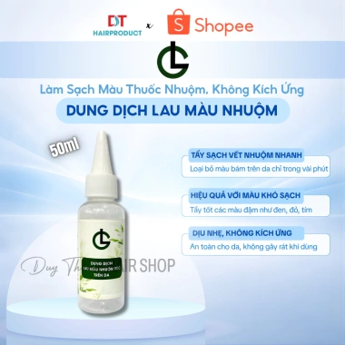 Dung Dịch Lau Màu Nhuộm Tóc 50ml - Dịu nhẹ, không kích ứng, làm sạch màu cứng đầu
