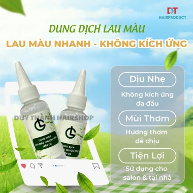 Dung Dịch Lau Màu Nhuộm Tóc 50ml - Dịu nhẹ, không kích ứng, làm sạch màu cứng đầu