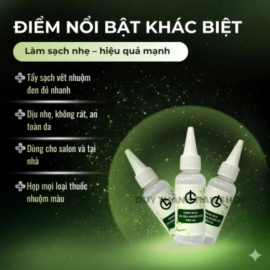 Dung Dịch Lau Màu Nhuộm Tóc 50ml - Dịu nhẹ, không kích ứng, làm sạch màu cứng đầu 4 Dung Dịch Lau Màu Nhuộm Tóc 50ml - Dịu nhẹ, không kích ứng, làm sạch màu cứng đầu 4