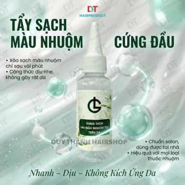 Dung Dịch Lau Màu Nhuộm Tóc 50ml - Dịu nhẹ, không kích ứng, làm sạch màu cứng đầu