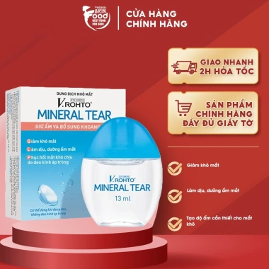 Dung Dịch Nhỏ Mắt V.Rohto Mineral Tear 13ml Giữ Ẩm, Làm Dịu, Bổ Khoáng 80.000₫