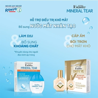 Dung Dịch Nhỏ Mắt V.Rohto Mineral Tear 13ml Giữ Ẩm, Làm Dịu, Bổ Khoáng 80.000₫