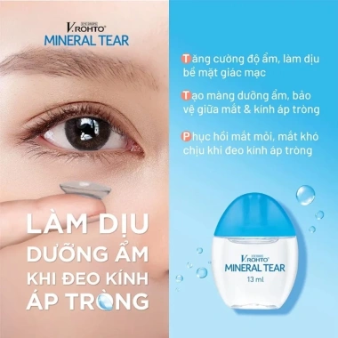 Dung Dịch Nhỏ Mắt V.Rohto Mineral Tear 13ml Giữ Ẩm, Làm Dịu, Bổ Khoáng 80.000₫