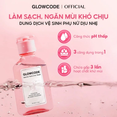 Dung dịch vệ sinh phụ nữ Glowcode Gentle Wash 60ml nhẹ nhàng không kích ứng giá ưu đãi 116k