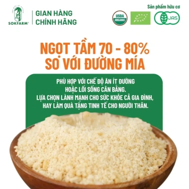 Đường hoa dừa Organic Sokfarm 80gr USDA EU JAS không tinh luyện an toàn 98.000₫ 6 Đường hoa dừa Organic Sokfarm 80gr USDA EU JAS không tinh luyện an toàn 98.000₫ 6