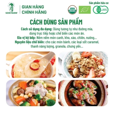 Đường Hoa Dừa Organic Sokfarm – Vị ngọt tự nhiên, hương dừa nhẹ, chỉ số đường thấp, chỉ 145k 9 Đường Hoa Dừa Organic Sokfarm – Vị ngọt tự nhiên, hương dừa nhẹ, chỉ số đường thấp, chỉ 145k 9