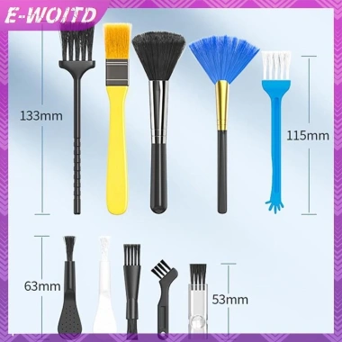 E-woitd 10 chiếc bàn phím làm sạch, bộ bàn chải bụi chống tĩnh điện cho laptop - Dụng cụ vệ sinh HNVN, giá ưu đãi 48,950 VND
