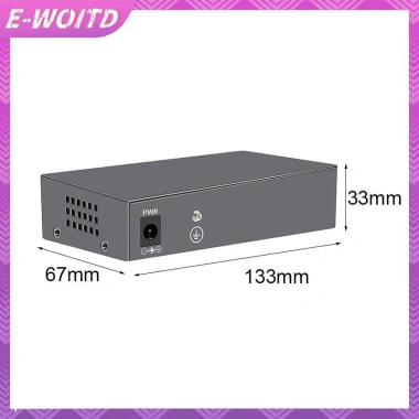 E-WOITD 2.5Gbps Ethernet 4 cổng 2.500Mbps Bộ chuyển đổi mạng 2 cổng 10G Hub Lab chia Internet nhanh giá 681.280đ
