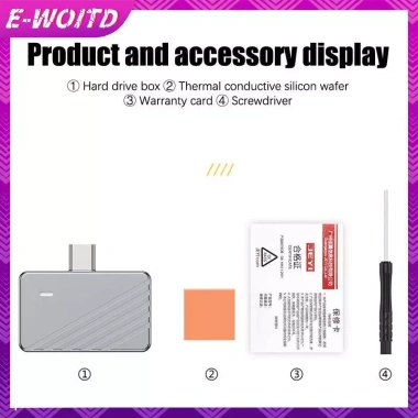 E-WOITD Adapter USB-C 10Gbps SSD M.2 NVMe 2.230/2.242 - Hộp Đựng Ngoài cho điện thoại - Giá ưu đãi 342.430