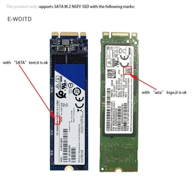 E-woitd B+M Key SATA M.2 NGFF SSD to SATA 3 Adapter Thẻ Mở Rộng HNVN Giá 77.880₫
