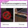 E-woitd Cáp Quản Lý Dây USB Linh Hoạt - Kẹp Silicon Tidy, Giá Đỡ Cho Bàn Phím, Chuột, Tai Nghe - 34 540 VND 2