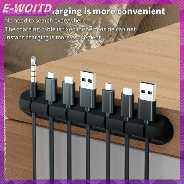 E-woitd Cáp Quản Lý Dây USB Linh Hoạt - Kẹp Silicon Tidy, Giá Đỡ Cho Bàn Phím, Chuột, Tai Nghe - 34 540 VND