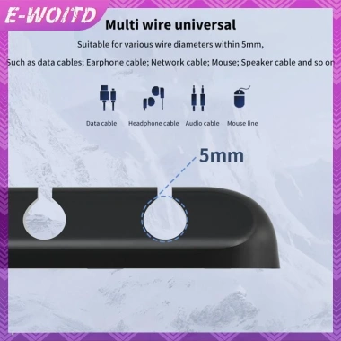 E-woitd Cáp Quản Lý Dây USB Linh Hoạt - Kẹp Silicon Tidy, Giá Đỡ Cho Bàn Phím, Chuột, Tai Nghe - 34 540 VND