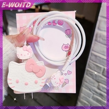E-woitd Cáp Sạc Dữ Liệu Bảo Vệ 18W/20W Cuộn Dây Cho iPhone 15 - Vỏ Bảo Vệ HNVN