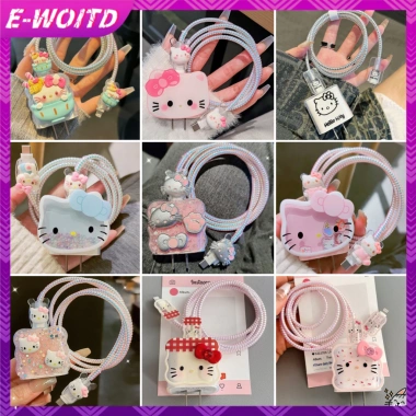 E-WOITD Dễ Thương Cáp Sạc Dữ Liệu 20W Vỏ Bảo Vệ Cuộn Dây Chống Vỡ HNVN 46.545 VND