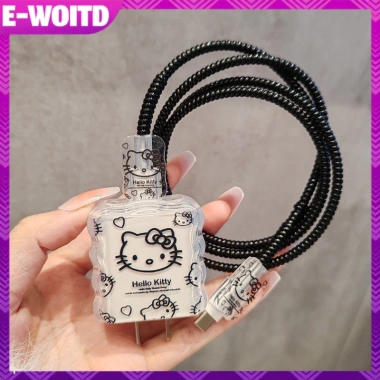 E-WOITD Dễ Thương Cáp Sạc Dữ Liệu 20W Vỏ Bảo Vệ Cuộn Dây Chống Vỡ HNVN 46.545 VND