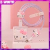 E-WOITD Dễ Thương Cáp Sạc Dữ Liệu 20W Vỏ Bảo Vệ Cuộn Dây Chống Vỡ HNVN 46.545 VND 6