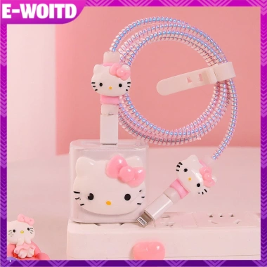 E-WOITD Dễ Thương Cáp Sạc Dữ Liệu 20W Vỏ Bảo Vệ Cuộn Dây Chống Vỡ HNVN 46.545 VND