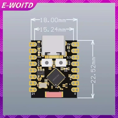 E-WOITD ESP32-C3 Mini Board WiFi Phát triển hiệu suất cao - Giá ưu đãi 110.220₫ 5 E-WOITD ESP32-C3 Mini Board WiFi Phát triển hiệu suất cao - Giá ưu đãi 110.220₫ 5