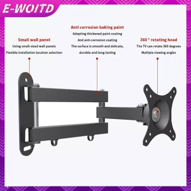 E-WOITD Full Motion Treo Tường Braet Cánh Tay Xoay Nghiêng Mở Rộng Phù Hợp TV Cong Phẳng 10-32 Inch Giá Ưu Đãi 239.800₫ 6 E-WOITD Full Motion Treo Tường Braet Cánh Tay Xoay Nghiêng Mở Rộng Phù Hợp TV Cong Phẳng 10-32 Inch Giá Ưu Đãi 239.800₫ 6
