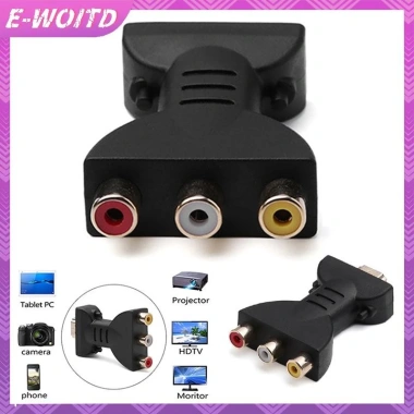 E-woitd HDMI sang AV VGA + RCA, Chuyển Đổi Âm Thanh HDMI, Kết Nối HDTV, 56.210₫