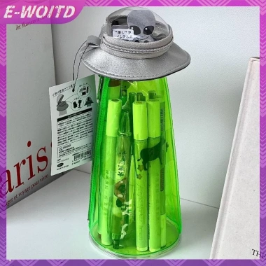 E-WOITD Hộp Đựng Bút UFO Ngộ Nghĩnh Người Ngoài Hành Tinh, Túi Bảo Quản Thổ Cẩm Dung Tích Lớn 100k 2